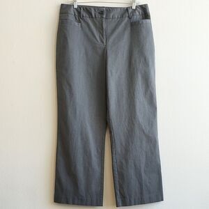 Trixie + Lulu Gray Dress Pants Slacks Straight  Wide Leg Corpcore Preppy